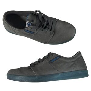 Y2K SUPRA men's grey + blue TK low stack sneakers, 10.5 US.